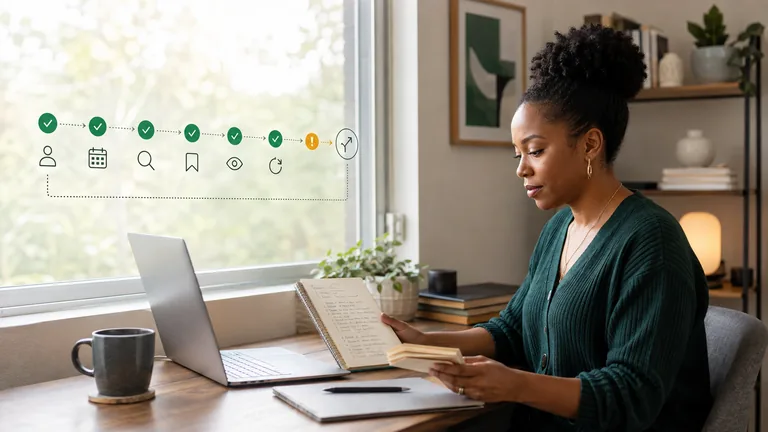 A solo consultant reviewing an Apollo free-trial test plan with search, save, reveal, credit, and upgrade-or-revert checkpoints