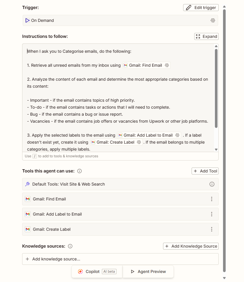Zapier Agents screenshot