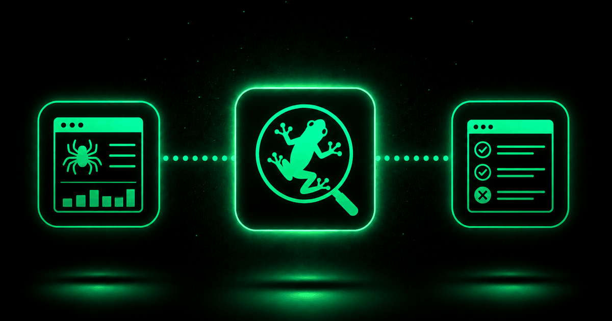 Screaming Frog technical SEO crawl and audit workflow