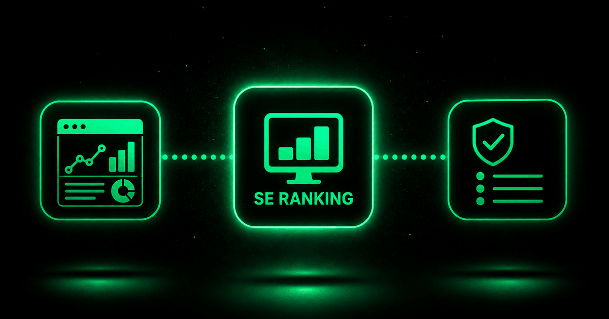 SE Ranking dashboard, rank tracking, and site audit workflow