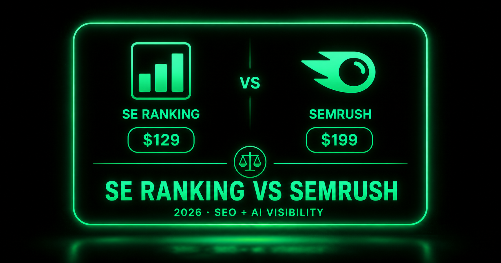 SE Ranking and Semrush pricing and feature comparison